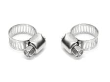 Image of 2 x 8mm -19mm Stainless Steel Hose Clips Clamps Pipe Lpg Water Pipe Screw Clamp
