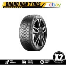 Image of 2x 215/50R19 Continental All Season Contact 2 215 50 19 93T Tyres B-Rated Wet