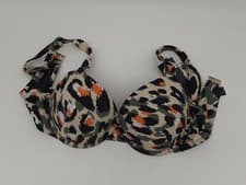 Image of Boux Avenue Black mix Sicily Double Boost Bikini Top Size 36D Animal NEW F2