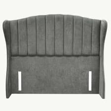 Image of 54" Floor Standing Headboard Winged Panel Plush Velvet Upholstered 5FT All Sizes