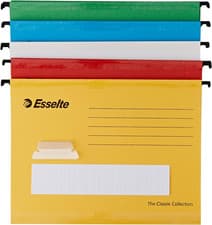 Image of 93042 Classic A4 Vertical Suspension Files - Assorted Colours, Pack Of 10