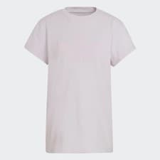 Image of adidas Originals Women's Trefoil T-Shirt Almost Pink White HE1631 UK Size 4-16