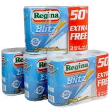 Image of Regina Blitz 12 Rolls Original X Large Strong Multi Purpose Kitchen Roll