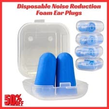 Image of 3M 1100 Orange Disposable Noise Reduction Foam Ear Plugs, SNR 35db