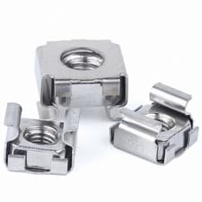 Image of M4-M8 Metric Self-Retaining Cage Nuts Stainless Steel 201/304 Panel Hole Size