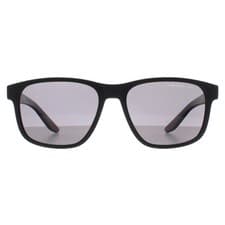 Image of Prada Sport Sunglasses PS06YS DG002G Black Rubber Dark Grey Polarized