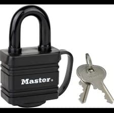 Image of Master Lock Weather Tough Padlock 40Mm Black Finish 7804EURD
