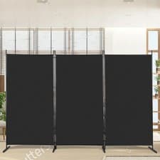 Image of Room Divider Partition Wall Folding Privacy Screen Indoor Outdoor Free Standing