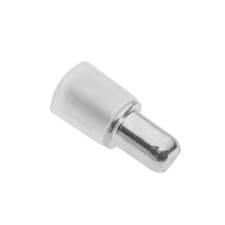 Image of Glass Shelf Supports Plug in Steel Pegs Pins 5mm / Kitchen Shelf Pins with Cap