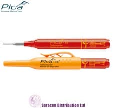 Image of PICA INK MARKER PEN FOR DEEP HOLES, RED - 150-40