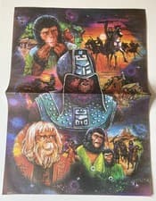 Image of Planet Of The Apes vintage sheet of wrapping Paper British Jaycraft 1975