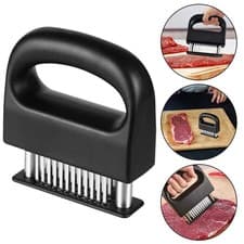Image of 48-Blade Stainless Steel Meat Tenderizer for Beef Steak Chicken Kitchen Tool****