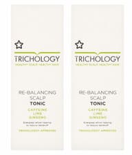 Image of Superdrug Trichology Re-Balancing Scalp Tonic 150ml 2 Pack Caffeine Lime Ginseng