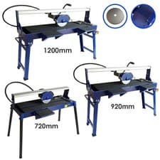 Image of Wet Sliding Tile Cutter Sawing Bench Ceramics Porcelain Heavy Duty Freestanding