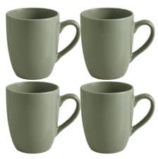 Image of Set of 4 Stoneware Mugs Cofee/Tea