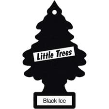 Image of Saxon Little Trees Black Ice Car Air Freshener Magic Tree Hanging Scent 1 Pack