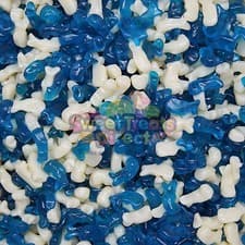 Image of Baby Dolphins Sweets Pick n Mix Blue & White Gummy Jelly Weddings