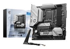 Image of MSI B760M PROJECT ZERO motherboard Intel B760 LGA 1700 micro ATX
