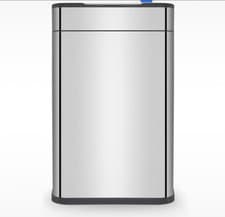 Image of Tower Ozone Sensor Bin, Large 60L, Hands Free Opening, Carbon Filter, Stainless