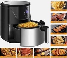 Image of LLIVEKIT 5L Large Air Fryer, Family Size Hot Air Fryer 1400W Digital Touchscreen