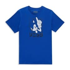 Image of Sonic The Hedgehog Katakana T-Shirt Adults | Official Licensed | Royal Blue