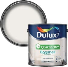 Image of Dulux Quick Dry Eggshell - Low Sheen - Pure Brilliant White - 2.5L
