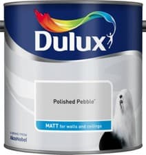 Image of Dulux Matt Interior Walls & Ceilings Emulsion Paint 2.5L - Polished Pebble