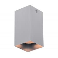 Image of ANDER Silver Square Surface Mounted Ceiling Light Downlight Spot GU10