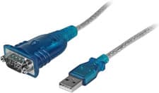 Image of Startech.Com 17In (43Cm) 1-Port USB to Serial Adapter Cable, USB-A to DB9 RS232,