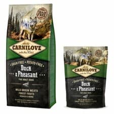 Image of Carnilove Adult Dog Food Duck & Pheasant Grain Potato Free Dry Feed 1.5kg 12kg