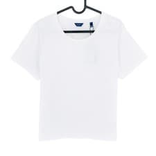 Image of GANT White Ctn/Ela Crew Neck T Shirt Size XL