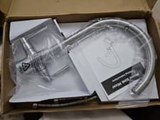 Image of Wickes Toba Monoblock Kitchen Sink Mixer Tap Brushed Nickel NEW