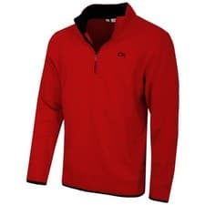 Image of Calvin Klein Mens 2026 Polar Fleece 1/2 Zip Stretch Golf Sweater 47% OFF RRP