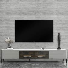 Image of Grey Cement Wallpaper Ceramic Textured Industrial Concrete Effect Paste The Wall