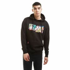 Image of Official Marvel Mens  Scrapbook Logo Hoodie Black S - XXL