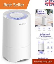Image of Compact HEPA Air Purifier & Aroma Diffuser with Night Light for 50 Sq Ft