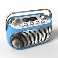Image of Retro Radio Alarm Clock DAB/DAB+/FM LCD Display Mains Powered or Battery