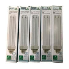 Image of 5 X Crompton 26W 4 pin 840 4000K Low Energy CFL Light Bulb DULUX D Lamp G24q-3