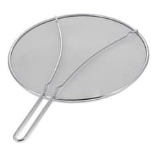 Image of 13Inch Stainless Steel Fine Mesh Splatter Screen with Resting Feet Kitchen