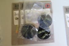 Image of AXIS & ALLIES MINIATURES D-DAY LOT 35 SANDBAGGED MACHINE-GUN TEAM C WITH CARD X3