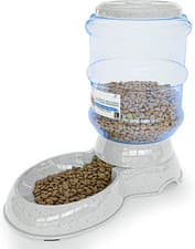 Image of Automatic Pet Feeder | Gravity Food Dispenser for Cats and Dogs - Feeding Suppli