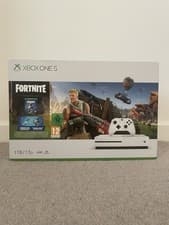 Image of Microsoft Xbox One S 1TB White Console with Fortnite Battle Royale Bundle