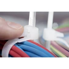 Image of HellermannTyton 131-21419 REL Cable Tie 150mm Ecru Releasable 100pcs
