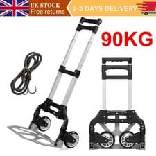 Image of Heavy Duty 100kg Folding Sack Truck by Sack Trolley Lightweight Strong UK