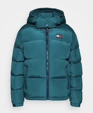 Image of Tommy Jeans Alaska Puffer Jacket Turf Green | Size: S | RRP-£210