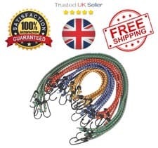Image of 12 Pack Assorted Size Bungee Cords – Best Seller UK, Heavy Duty