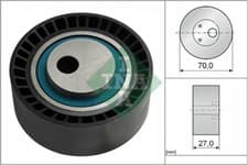 Image of 531 0148 10 INA Tensioner Pulley, V-ribbed belt for CITROËN,FIAT,LANCIA,PEUGEOT,