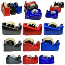 Image of New HEAVY DUTY TAPE DISPENSER Desktop Office Sellotape Cellotape Pack Holder UK