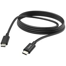 Image of Hama 201593 USB 2.0 USB-C plug to USB-C plug cable Black 3m