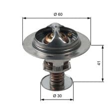 Image of GATES TH34882G1 Thermostat, coolant for HYUNDAI,KIA,TOYOTA